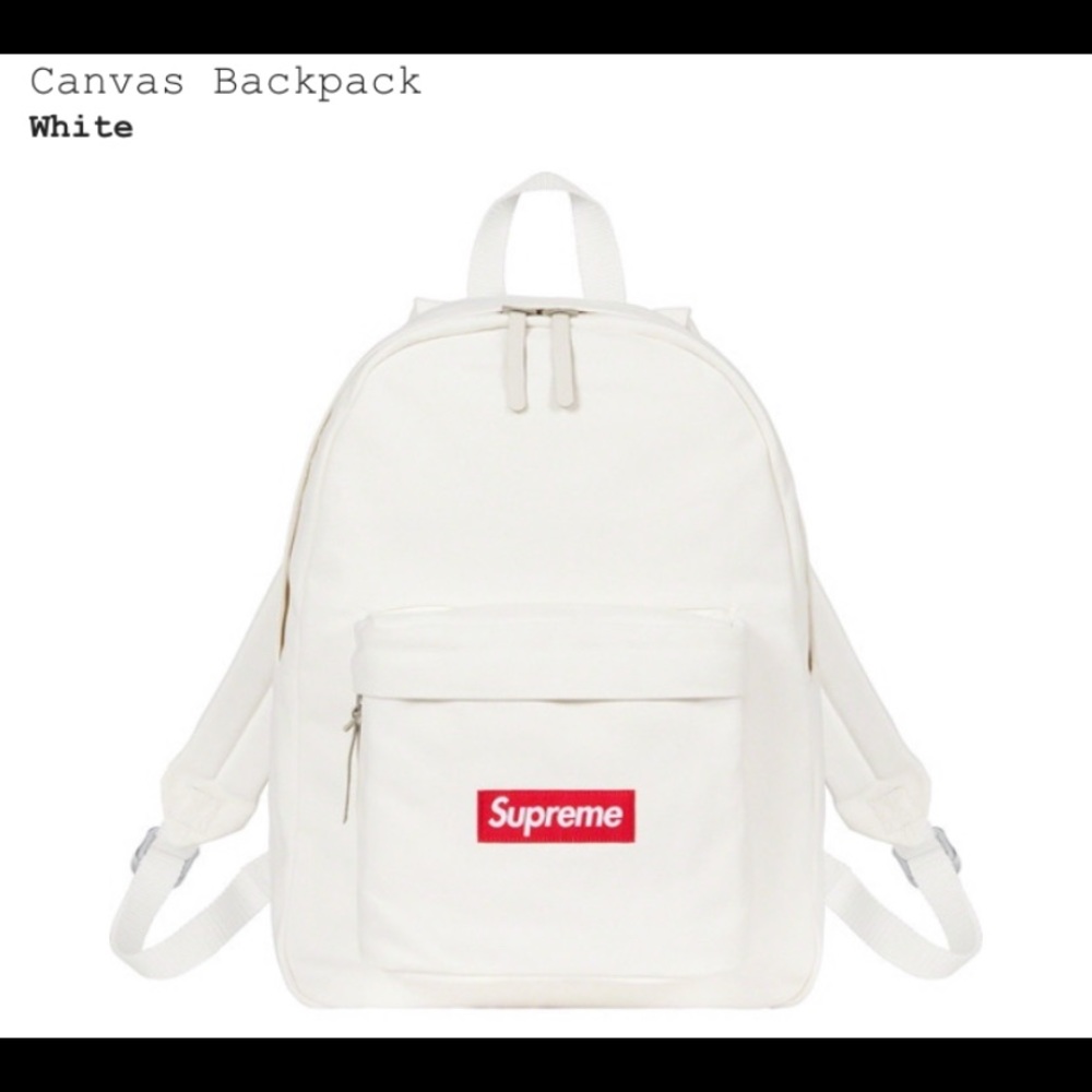 NEW! SUPREME CANVAS BACKPACK🔥-White - Picture 12 of 16